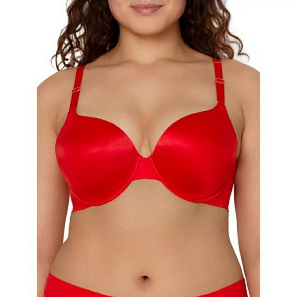 Secret Treasures Full Coverage Satin Back and Side Smoothing T-Shirt Bra